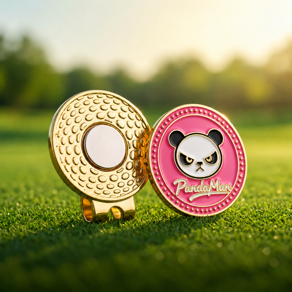PandaMan Golf Ball Marker - Pink