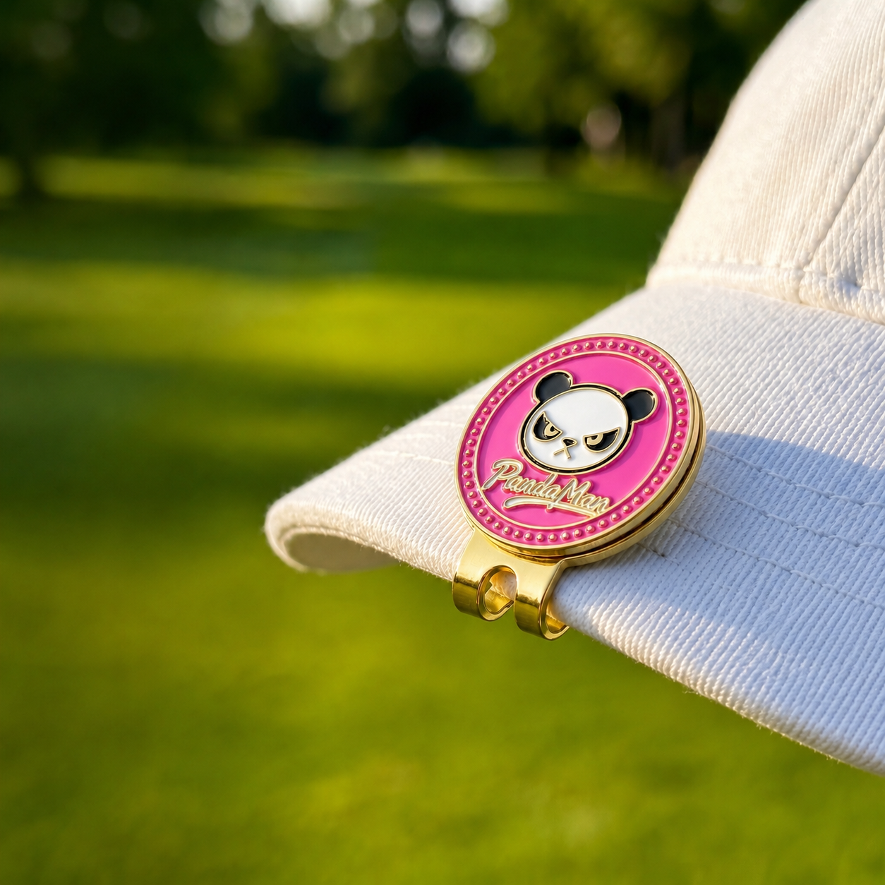 PandaMan Golf Ball Marker - Pink