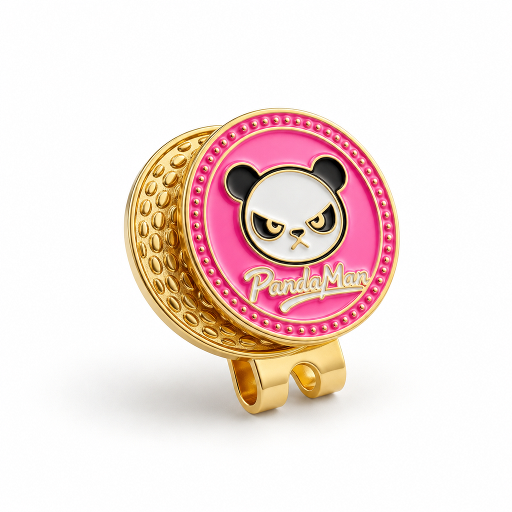 PandaMan Golf Ball Marker - Pink