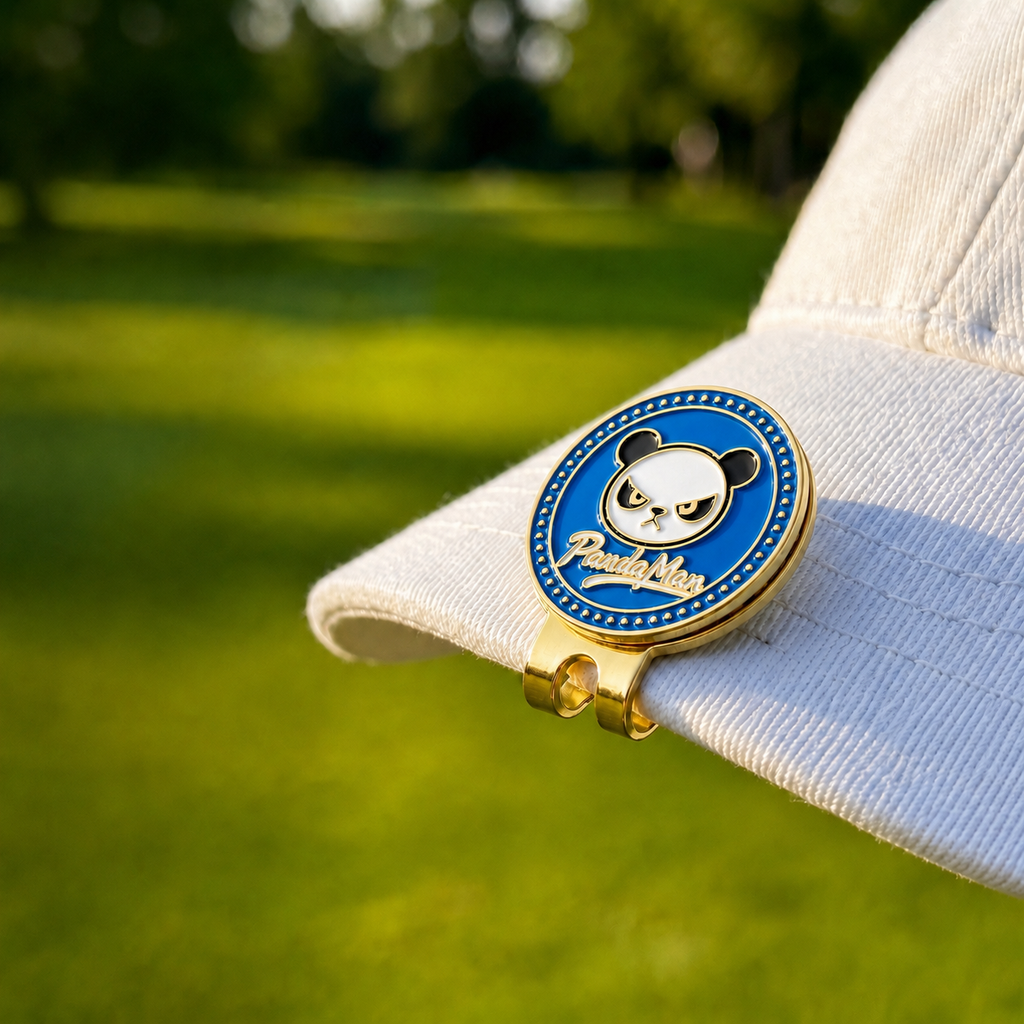 PandaMan Golf Ball Marker - Blue
