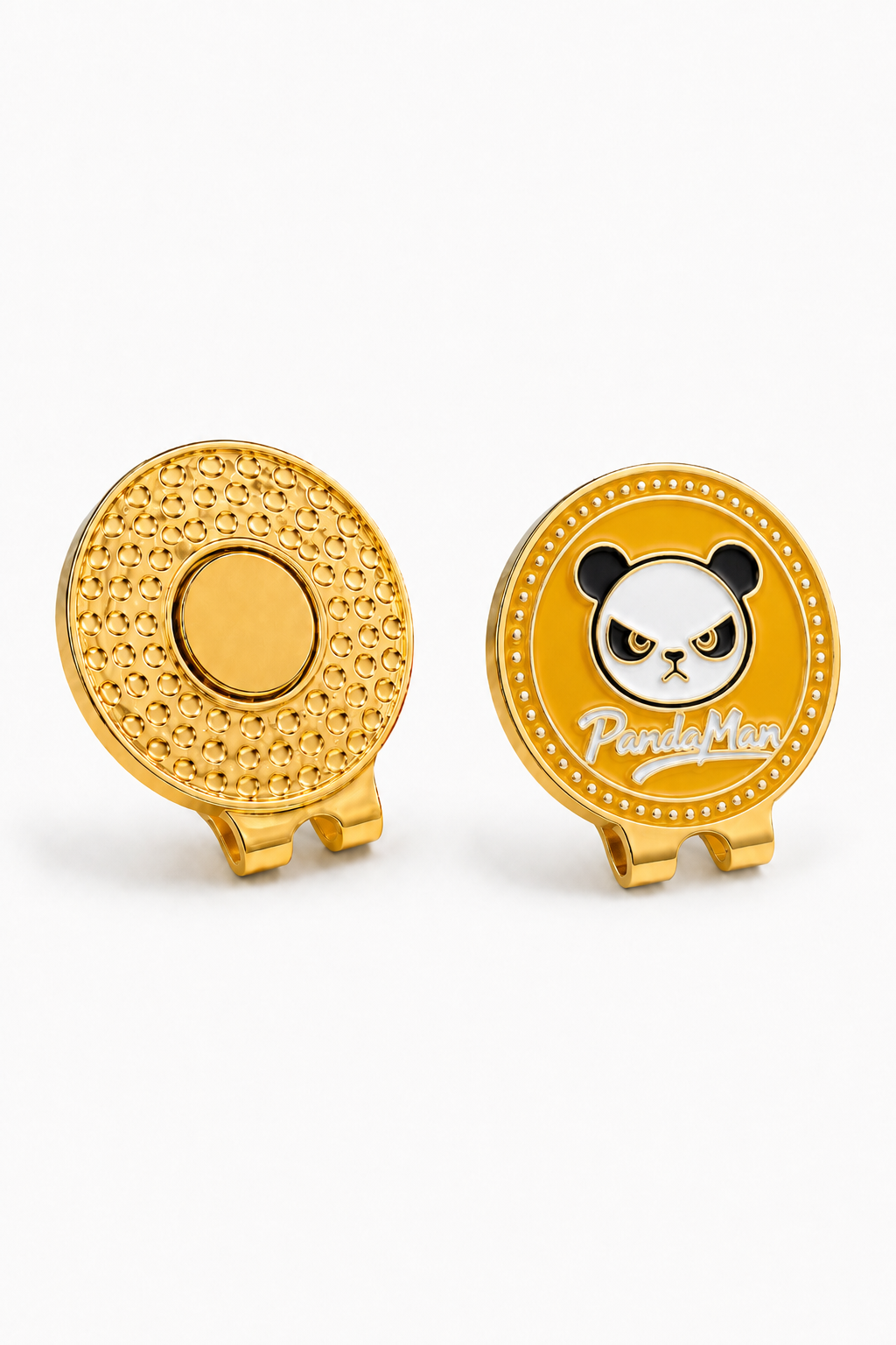 PandaMan Golf Ball Marker - Yellow
