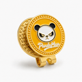 PandaMan Golf Ball Marker - Yellow