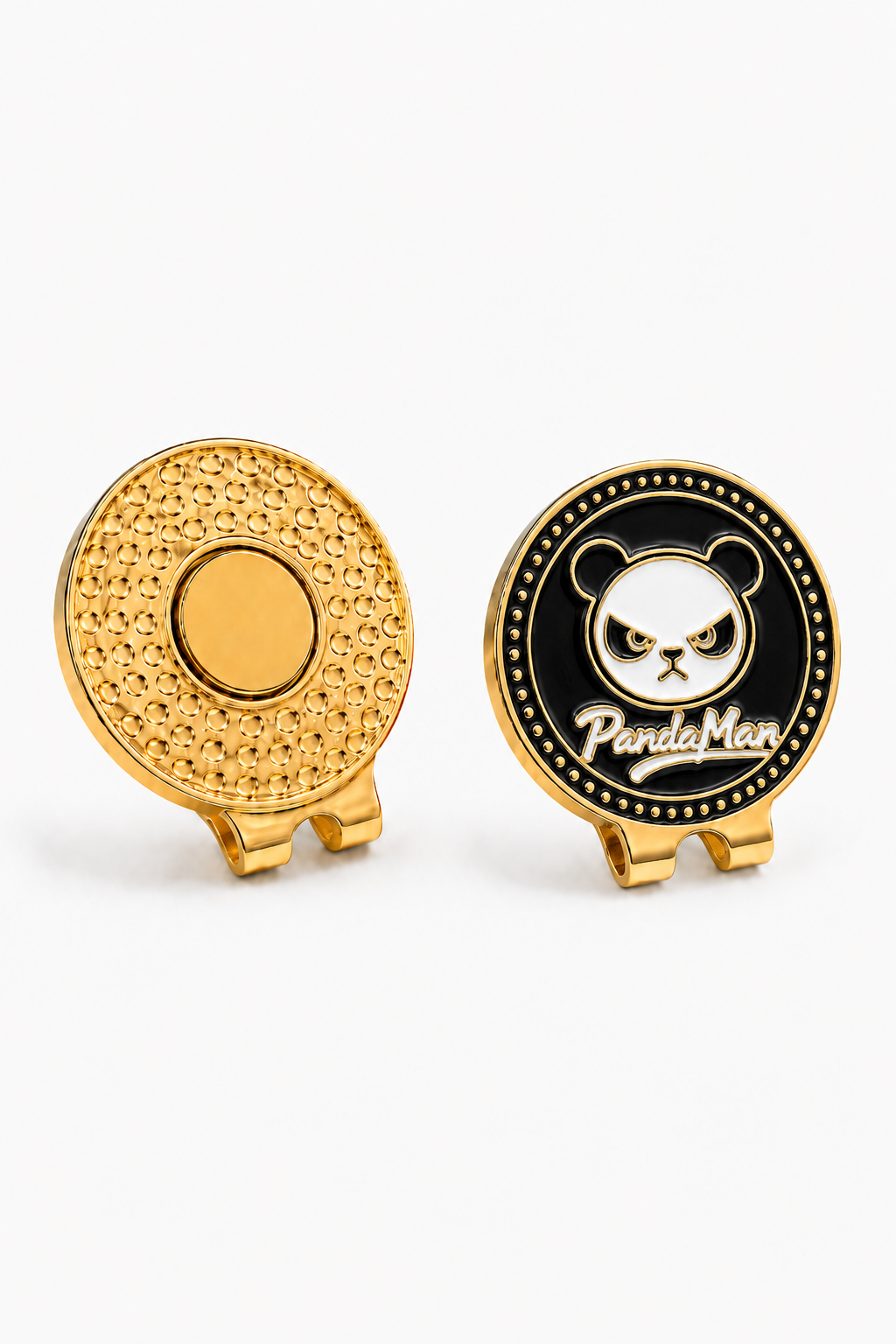 PandaMan Golf Ball Marker - Black