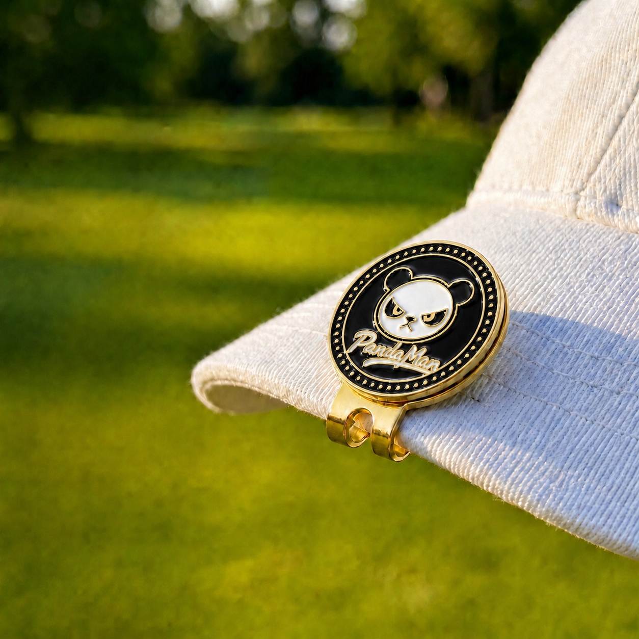 PandaMan Golf Ball Marker - Black