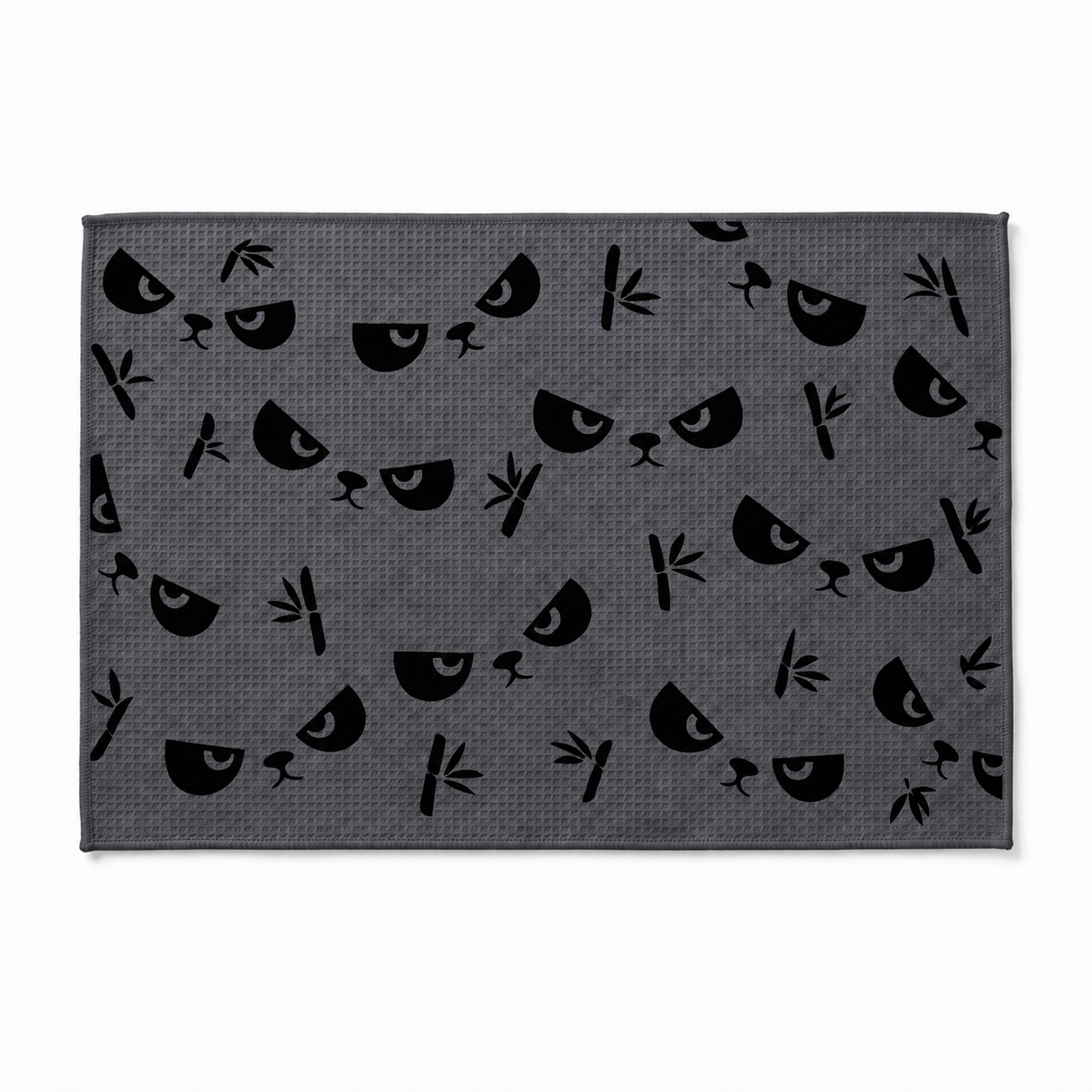 PandaMan Microfiber Golf Towel – Gray