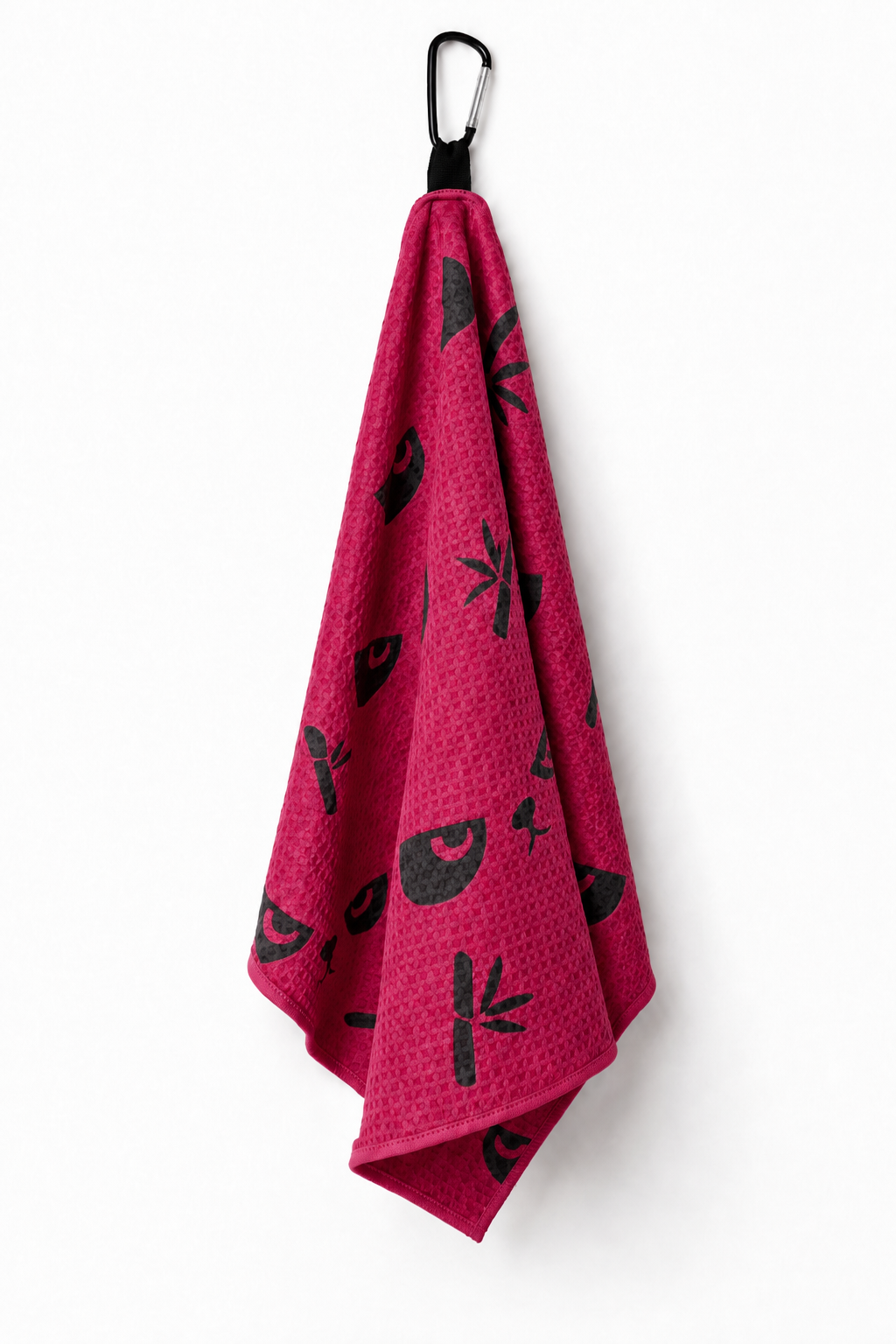 PandaMan Microfiber Golf Towel – Rose Pink