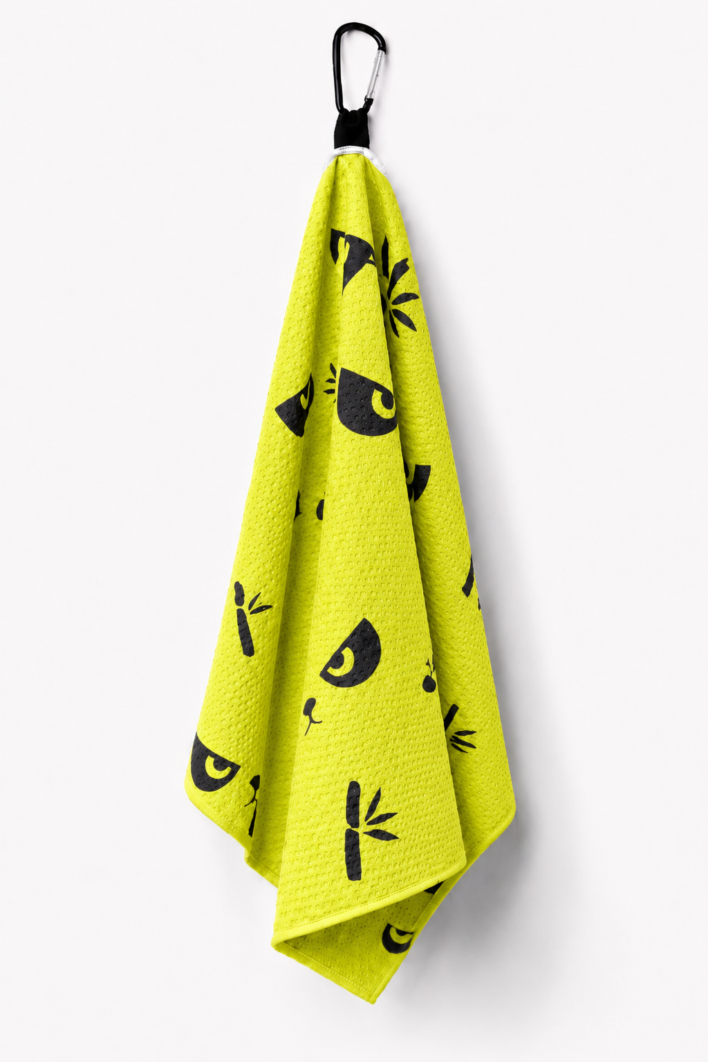 PandaMan Microfiber Golf Towel – Yellow