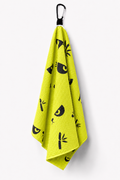 PandaMan Microfiber Golf Towel – Yellow