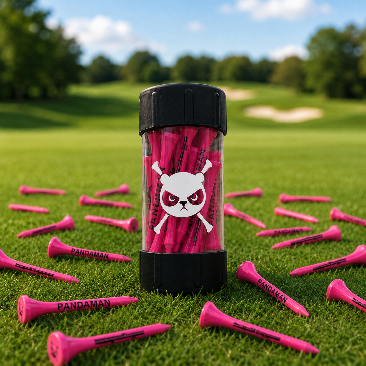 PandaMan Bamboo Golf Tees
