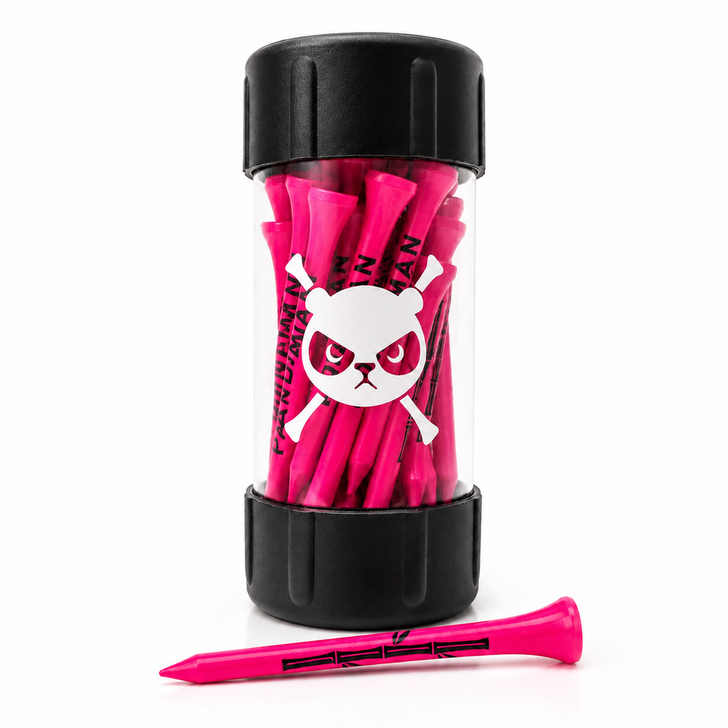 PandaMan Bamboo Golf Tees - Pink