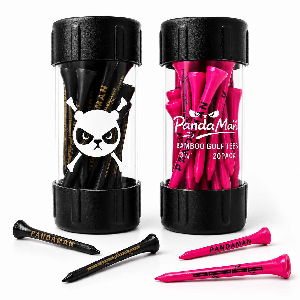 PandaMan Bamboo Golf Tees