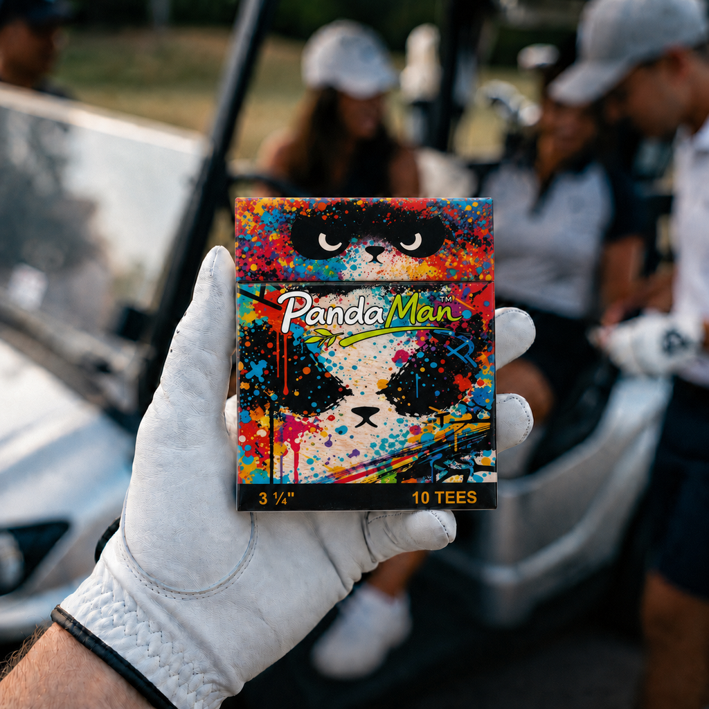 PandaMan Plastic Golf Tees - Graffiti Edition